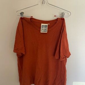 Jungmaven Rust Red Short Sleeve Crewneck Tee
